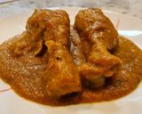 Foto del paso 7 de la receta: Jamoncitos de pollo en salsa de cebolla y berenjena