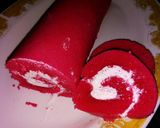 Foto langkah ke 5 dari resep Bolu gulung kukus red velvet.
