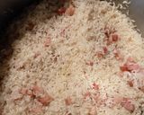 A picture of step 1 of Grape Juice Rice with Pancetta.