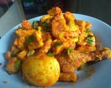 Foto langkah ke 6 dari resep Sambel tahu tempe (plus ayam Telur punjungan hihii).