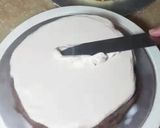 A picture of step 2 of Pizza theme cake (mix flavor).