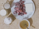ايس كريم بالفراوله والفانيليا