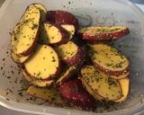 Une image de l'étape 4 de Pommes de terre grillées ail et persil (à la plancha).
