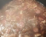 A picture of step 5 of Spanish Bean Soup from my Mother's Recipe Card.