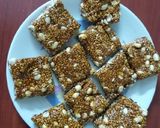 A picture of step 6 of Peanut Sesame Chikki.