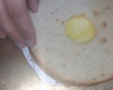 A picture of step 7 of Eggless Doll cake pineappple flavour.