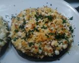 A picture of step 10 of Stuffed Portobello Mushrooms With oven roasted tomatoes.