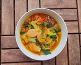 Hình bước làm 4 của món Bún lứt Chua Cay Eat clean