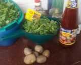 A picture of step 2 of Maggi magic methi aloo masala.