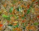 A picture of step 2 of Tortilla shawarma.