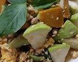 รูปขั้นตอนการทำที่ 2 ของ "เราสองสามคนผัดไข่"🎃🍐🥒🌿🍳..ฟักทอง+บวบ+น้ำเต้าผัดไข่ใส่หมูสับ
