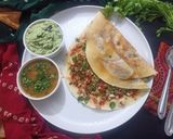A picture of step 8 of Instant Rava Masala Dosa.