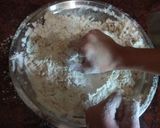 A picture of step 3 of Mathri.