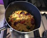 A picture of step 3 of Gobi tikka masala.