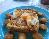 Foto del paso 6 de la receta: Arroz frito con pinchos morunos y huevos de codorniz