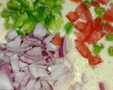 A picture of step 1 of Sooji Chilla.