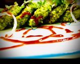 A picture of step 5 of Oats Tikki.