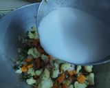 A picture of step 5 of Kerala style vegetable stew.