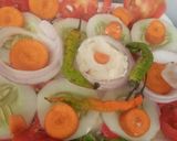 A picture of step 3 of Mix veggies salad with mayonnaise.