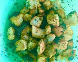 Foto del paso 5 de la receta: ENTRADA FRÍA DE FIDEOS MOSTACHOL Y POLLO (con condimento cremoso y crutones) 🥗🥙🥗