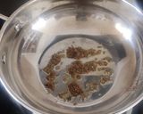 A picture of step 2 of Neem flower rasam.