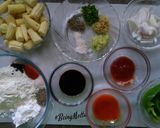A picture of step 1 of Veg Babycorn Manchurian.