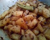 A picture of step 3 of Kalonji walay Aloo.