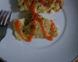 Omlet teri nasi langkah memasak 4 foto