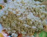 A picture of step 3 of Green coconut balls /laddu.