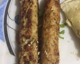 A picture of step 3 of Chicken seekh kabab.