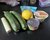 Sült cukkini krémes töltelékkel, tonhallal és ricottával recept fázis 1 fotója