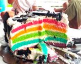Foto langkah ke 6 dari resep Rainbow Sultan😊 #Base Cake Ultah Favorit.