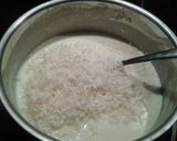 A picture of step 4 of Leeks with chicken in white sauce.