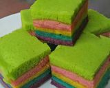 Foto langkah ke 7 dari resep Rainbow Cake kukus.