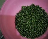 A picture of step 1 of Minji stew served with white rice.