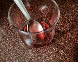 A picture of step 1 of Rose milk.