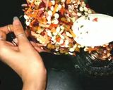 A picture of step 4 of Peanut disco salad.