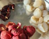 A picture of step 2 of Lychee Rose Sandesh - 15 Minutes - Quick & Easy - Fireless Sweet - Indian Bengali Mithai.