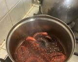 A picture of step 1 of Grilled Octopus on Salmorejo Crostini with Mozzarella Cream.