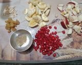 A picture of step 1 of Yoghurt fruit raita.