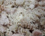 Foto del paso 6 de la receta: Tirabuzones con pollo y salsa de queso crema