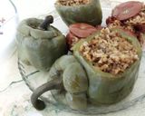 عکس مرحله 1 از دستور دلمه ی فلفل و گوجه..😋😋