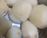 A picture of step 1 of Lasaniya Bataka sabji.