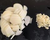 A picture of step 1 of Boeuf Bourguignon.