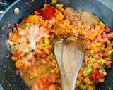 A picture of step 4 of Mung pilau.