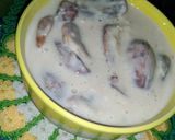 A picture of step 13 of Eid special khajoor kheer.