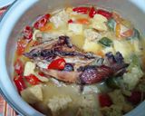 Foto langkah ke 5 dari resep Kotokan tahu tempe ikan tenggiri asap.