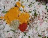 A picture of step 3 of Steamed Poha Veggie bites.