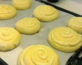 صورة لخطوة 9 من وصفة بريوش معمر محشي ومزين بكريم باتسيير قطن 😋😋