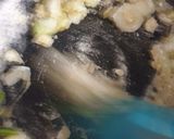 A picture of step 2 of Alferedo chicken bread.